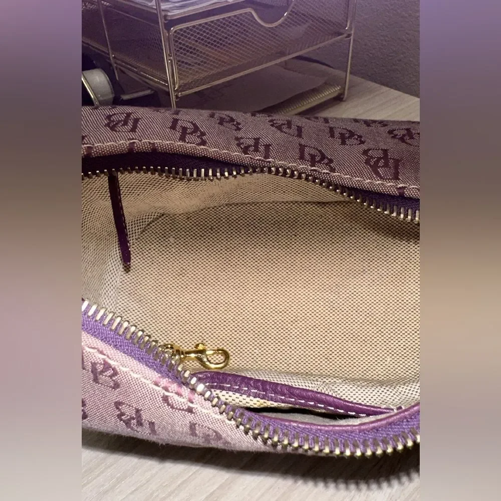 Dooney & Bourke Purple Monogram Hobo Bag